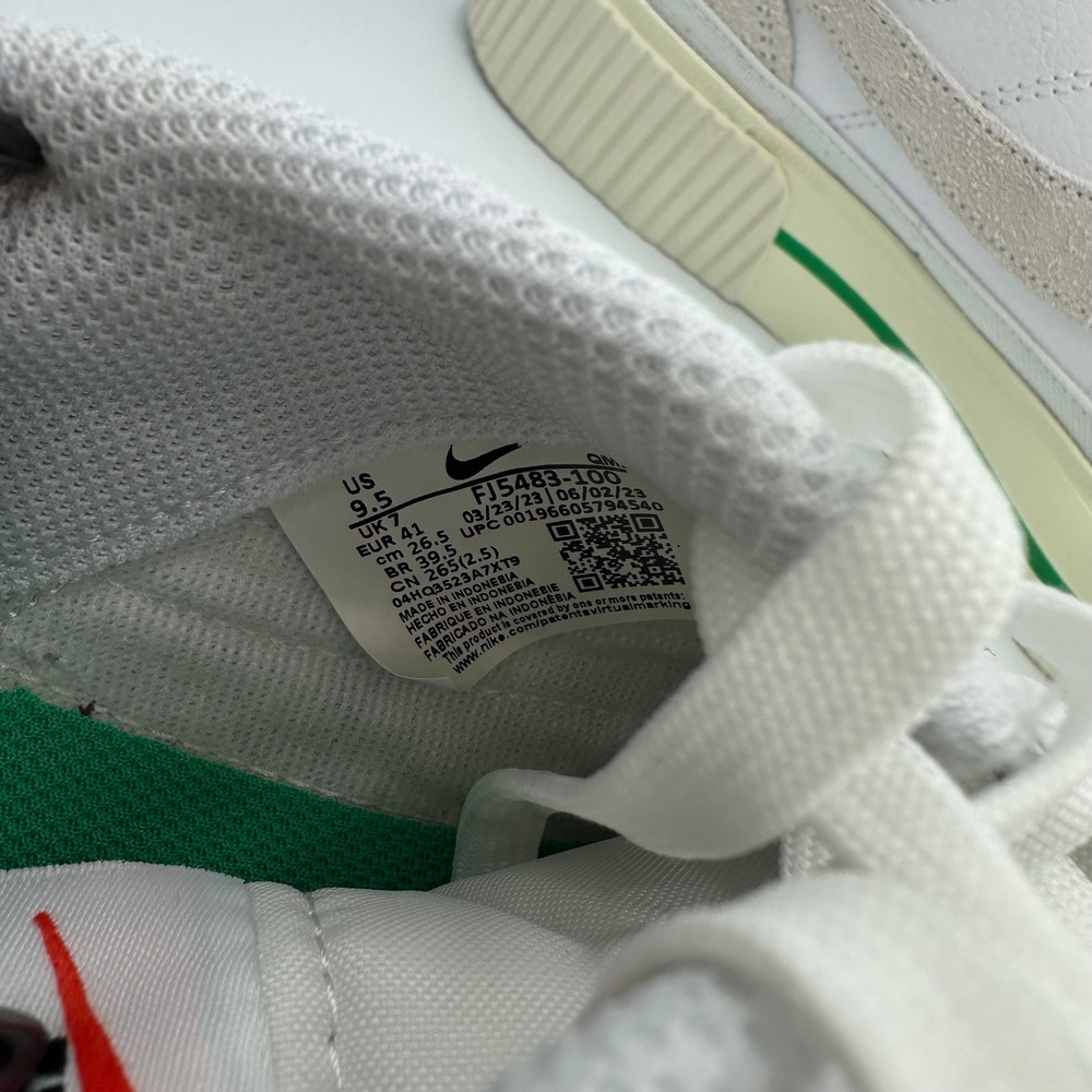 Nike Court Legacy Lift Platform White Green Suede Swoosh Women 9.5 Streetwear - Picture 9 of 11